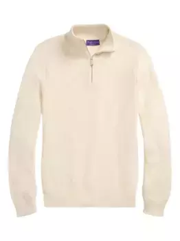 Джемпер из смесового шелка Ralph Lauren Purple Label, нейтральный