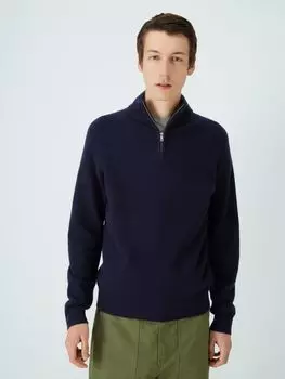 Джемпер из смесовой овечьей шерсти John Lewis темно-синий