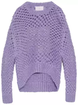 Джемпер из смесовой шерсти Givenchy, фиолетовый