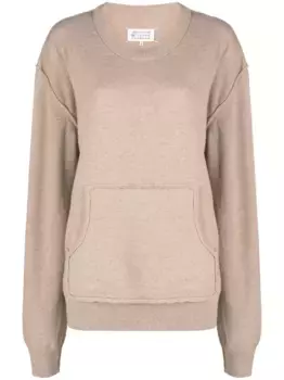 Джемпер из смесовой шерсти MAISON MARGIELA, коричневый