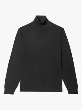 Джемпер из смесовой шерсти мериноса Moss, черный