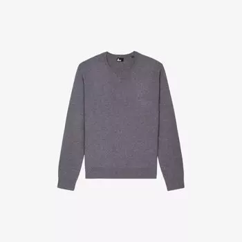 Джемпер из смесовой шерсти с круглым вырезом The Kooples, серый