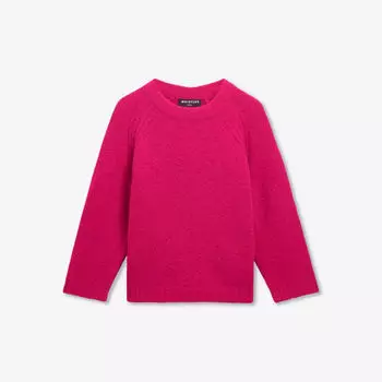 Джемпер из смесовой шерсти с круглым вырезом фактурный, 3-10 лет Whistles, розовый