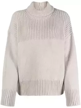 Джемпер из смесовой шерсти с высоким воротником DONDUP, нейтральный