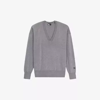 Джемпер из тканого материала с V-образным вырезом и блестками The Kooples, серый