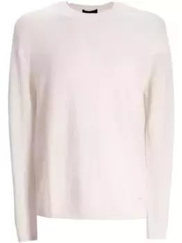 Джемпер из вирджинской шерсти EMPORIO ARMANI, белый