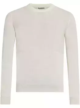 Джемпер из вирджинской шерсти JIL SANDER, нейтральный