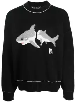 Джемпер из вирджинской шерсти PALM ANGELS, черный