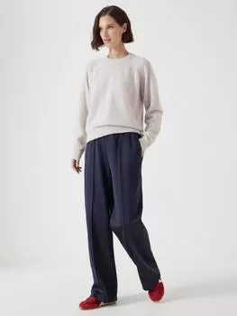 Джемпер из жасминового кашемира в рубчик HUSH, цвет Neutral