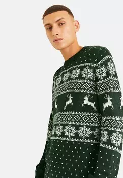 Джемпер Jack & Jones, зеленый