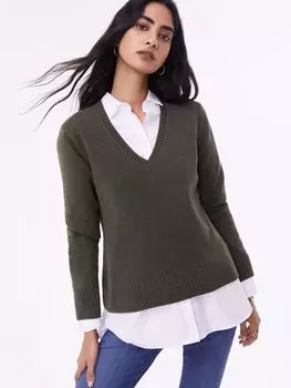 Джемпер Janet из переработанной шерсти Baukjen, хаки