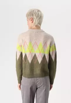 Джемпер JDYARIA O-NECK ARGYLE JDY, бежевый