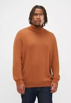 Джемпер JJEEMIL ROLL NECK Jack & Jones, коричневый