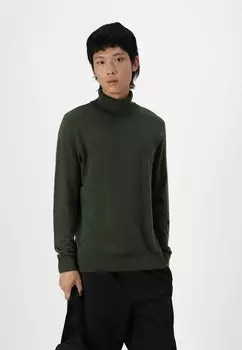 Джемпер JJEEMIL ROLL NECK Jack & Jones, зеленый