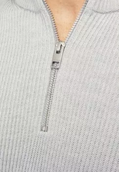 Джемпер JJEPERFECT HALF ZIP Jack & Jones PREMIUM, светло-серый