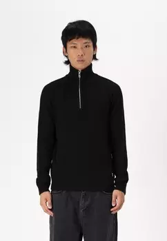 Джемпер JJPANNEL HALF ZIP Jack & Jones, черный