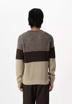 Джемпер JJPANNEL Jack & Jones, бежевый
