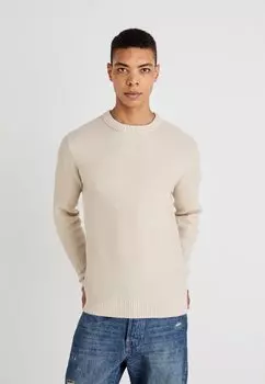 Джемпер JJROY KNIT CREW NECK Jack & Jones, бежевый