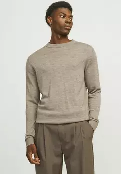 Джемпер JPRMARK CREW NECK Jack & Jones, светло-коричневый