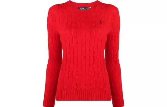Джемпер Julianna Cable Knit Polo Ralph Lauren, красный