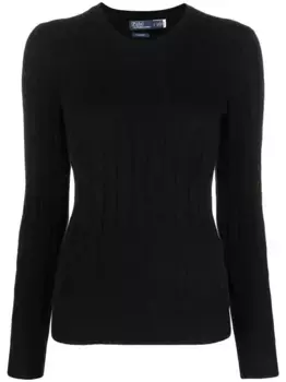 Джемпер Julianna фактурной вязки POLO RALPH LAUREN, черный