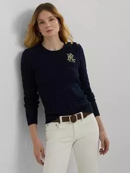Джемпер кабельной вязки montiva Ralph Lauren, цвет Lauren Navy