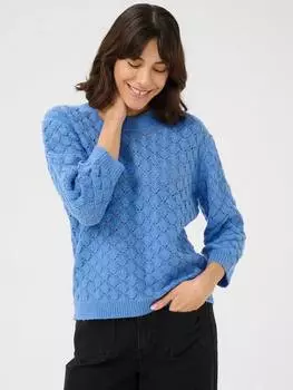 Джемпер kani pointelle KAFFE, синий