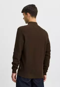 Джемпер KARL STRUCTURED HALFZIP Casual Friday, коричневый