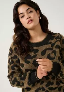 Джемпер KCVILMA Kaffe Curve, коричневый