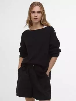 Джемпер киры оверсайз Barbour, черный