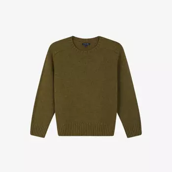 Джемпер классического кроя Envie из смесовой шерсти Soeur, зеленый