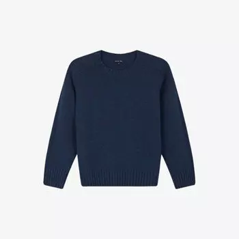 Джемпер классического кроя Envie из смесовой шерсти Soeur, синий