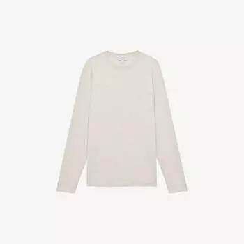 Джемпер классической вязки adam с круглым вырезом Reiss, меланж