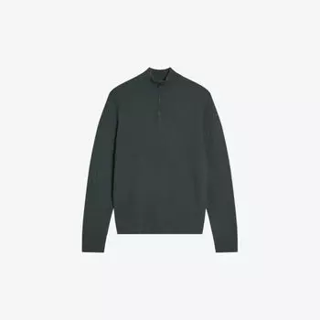 Джемпер классической вязки Kurnle с полумолнией и полумолнией Ted Baker, зеленый