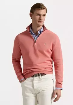Джемпер KNIT COTTON QUARTER-ZIP JUMPER Polo Ralph Lauren, розовый