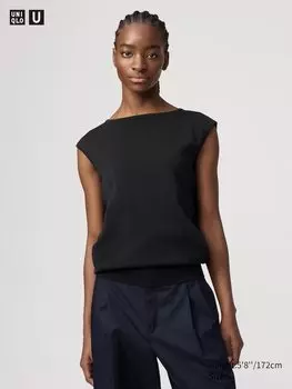 Джемпер-Кокон (без рукавов) Uniqlo, черный