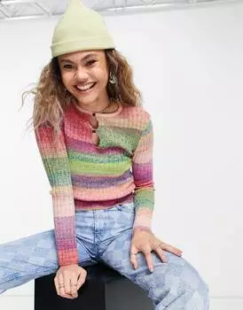 Джемпер космического цвета ASOS DESIGN с вырезом спереди