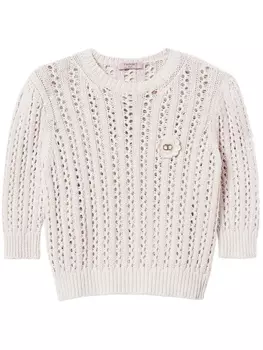 Джемпер крючком TWINSET, нейтральный