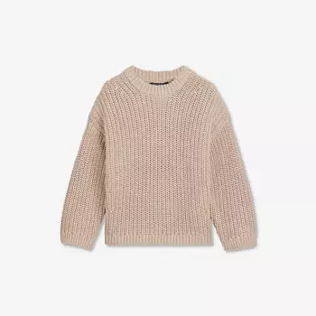 Джемпер крупной вязки с длинными рукавами 3-12 лет Whistles, цвет tan