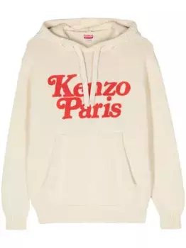 Джемпер крупной вязки с капюшоном из коллаборации с Verdy KENZO, нейтральный