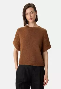 Джемпер KURZARM LOOSE FIT comma, коричневый