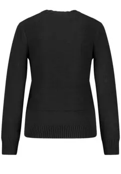 Джемпер LANGARM RUNDHALS MIT ZOPFMUSTER Gerry Weber, черный