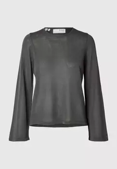 Джемпер LANGARM Selected Femme, темно-серый