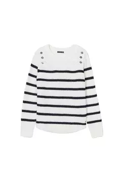 Джемпер LANGEN RMELN UND RUNDHALSAUSSCHNITT Breal, белый