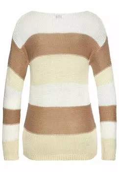 Джемпер LASCANA, бежевый