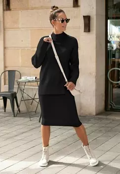 Джемпер LASCANA, черный