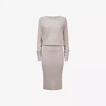 Джемпер Leila из шерсти и кашемира с круглым вырезом Reiss, цвет neutral