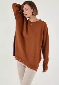 Джемпер LELA, темно-коричневый