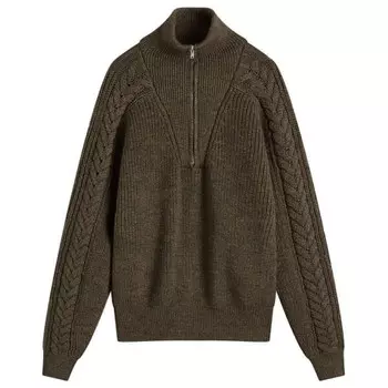 Джемпер Lenz с застежкой-молнией на половину длины Isabel Marant, хаки