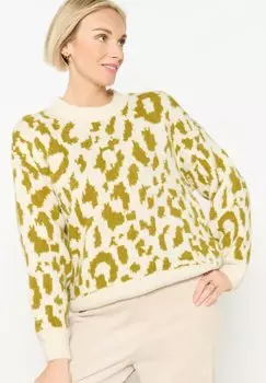 Джемпер LEOPARD PRINT LolaLiza, молочный